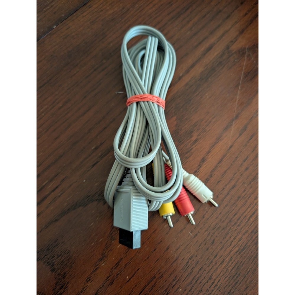 Nintendo Wii AV RCA Audio Video Composite Cable TV Connecting Cord OEM‎ RVL-009